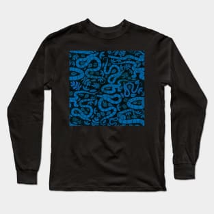 Snake block print Long Sleeve T-Shirt